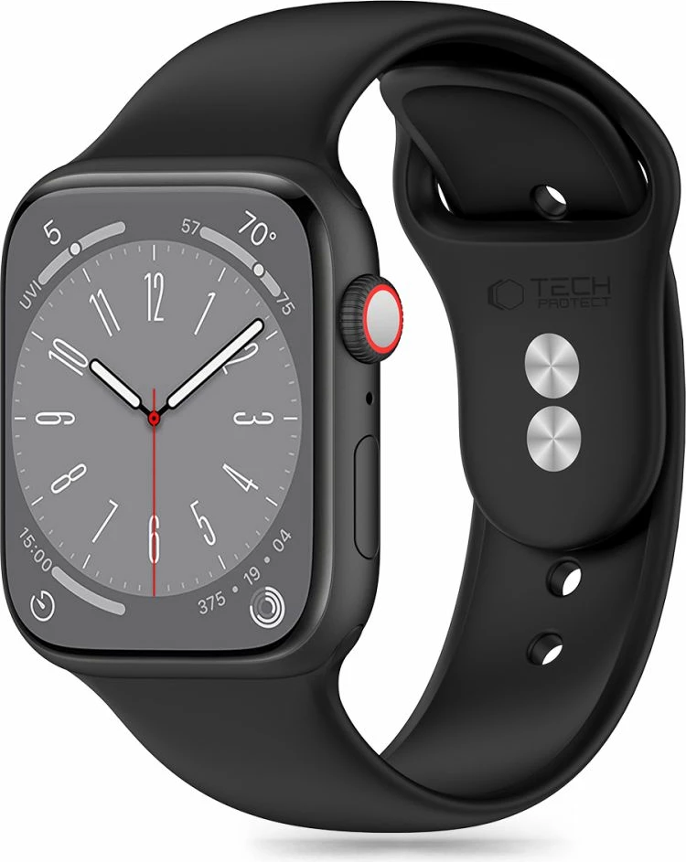 Rrip silikoni për Apple Watch Tech-Protect, 38/40/41 mm, i zi