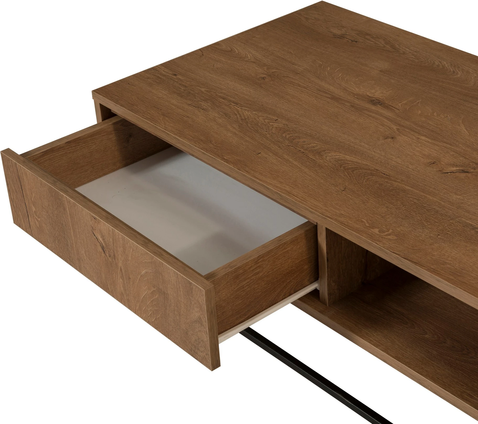 Set mobiljesh për dhomë dite Skye Decor, Laxus Takım 24, ngjyrë arre dhe e zezë