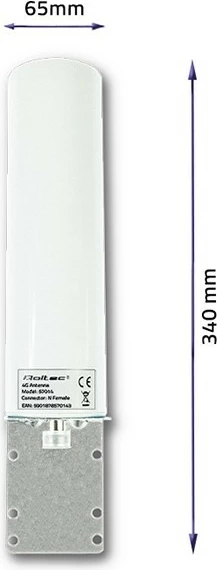 Antenë 4G LTE Qoltec 57014, 30dBi, SMA, për brenda/jashtë, Bardhë