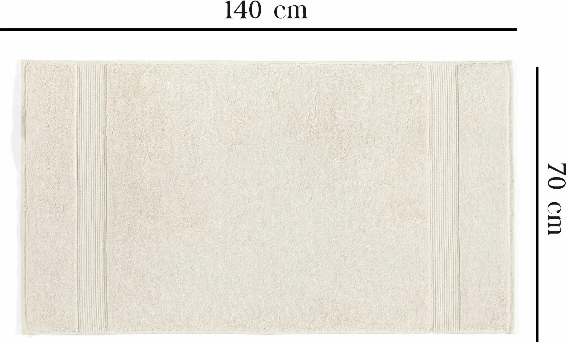 Peshqir banje Mijölnir, Chicago Bath, krem, 70x140cm