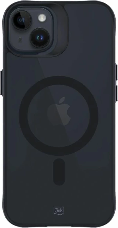 Kapak telefoni 3mk Smoke MagCase me MagSafe për iPhone 14 Plus, gjysmë-transparent