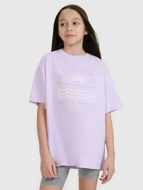 Maicë oversize për femra 4F, me print