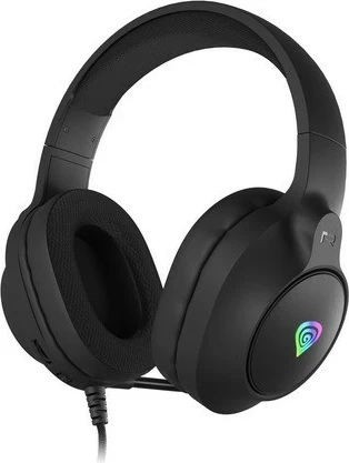 Kufje gaming Genesis Neon 213 RGB, me mikrofon, me kabllo, të zeza