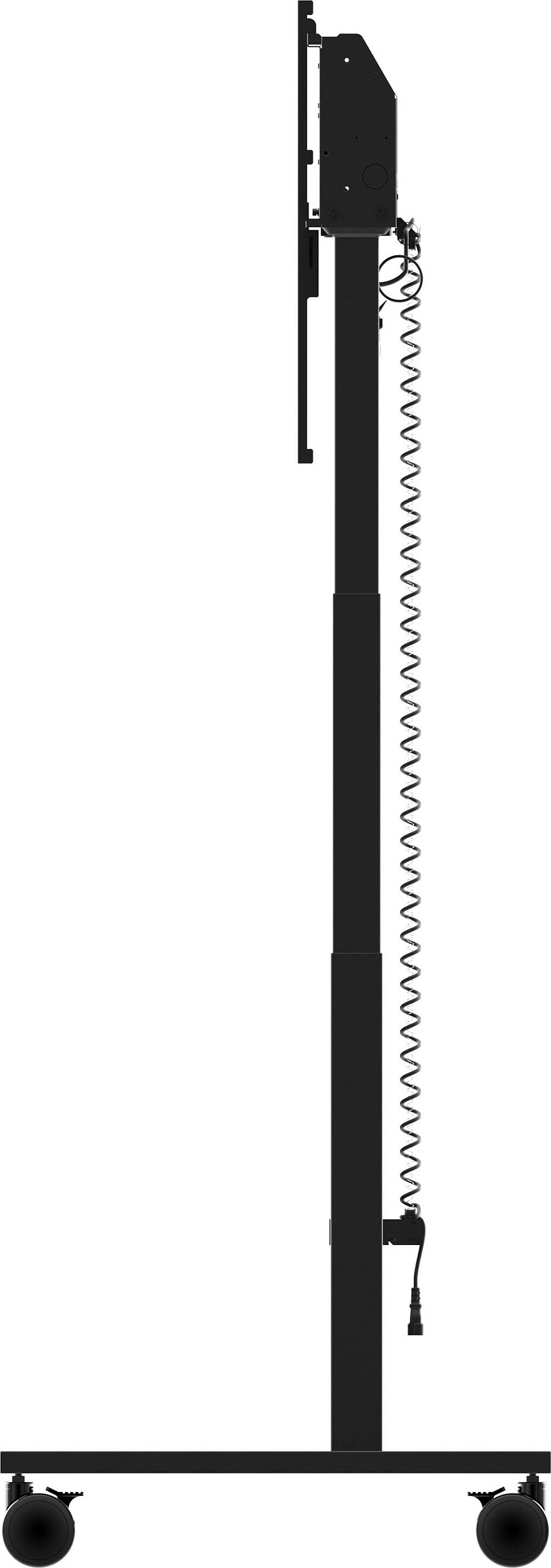 Stativ dyshemeje me rrota iiyama Rollwagen, VESA 800x600, rregullim elektrik lartësie 850-1800mm, 55"-105", 120kg, i zi