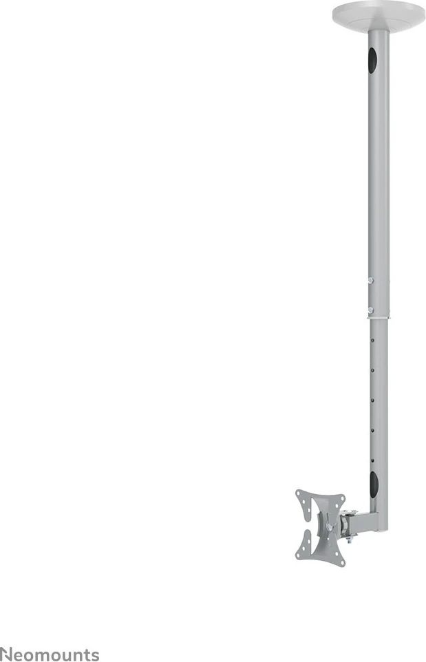 Mbajtës tavani për monitor/TV Neomounts FPMA-C050SILVER, 10-30 inç, rregullim lartësie, argjendtë