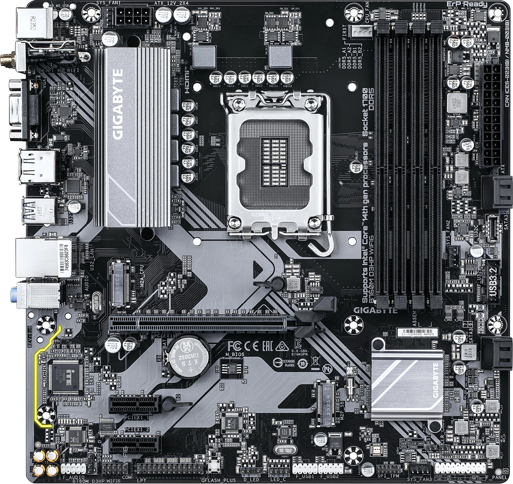 Pllakë amë Gigabyte B760M D3HP WIFI6, Socket 1700, WiFi6, Ultra Durable