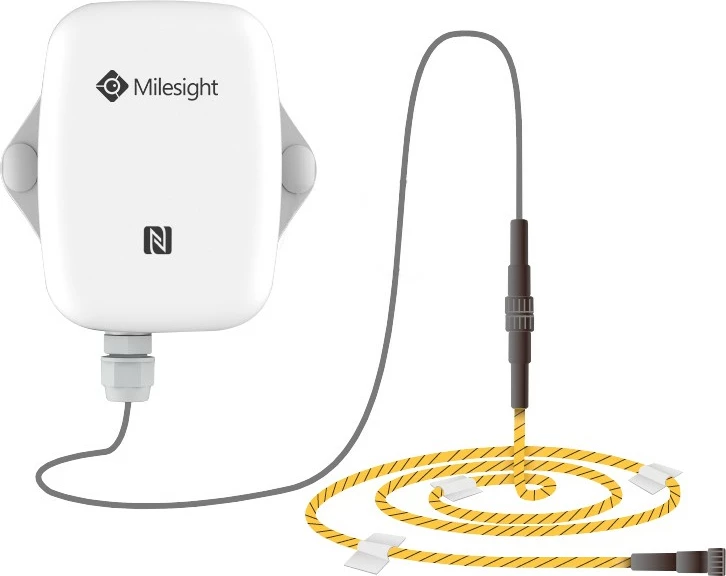 Sensor rrjedhjesh Milesight Zone, LoRaWAN, IP67, bardhë