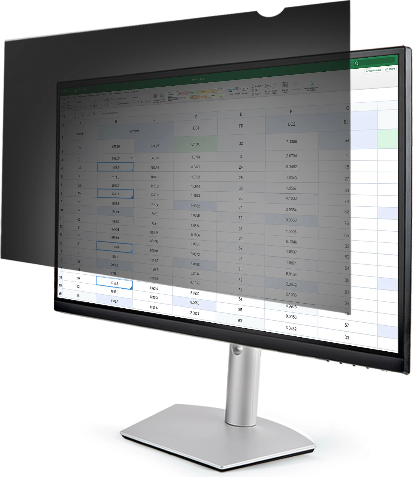 Filtër privatësie për monitor StarTech PRIVSCNMON32, 32", 16:9, anti-glare, filtër dritë blu, transparent