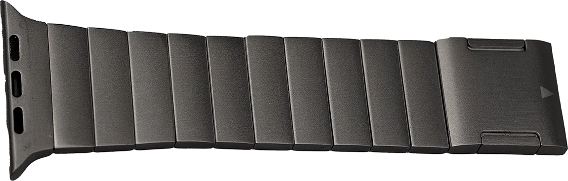 Rrip çeliku inox për Apple Watch Puro TITAN, 42/44/45/49mm, i zi