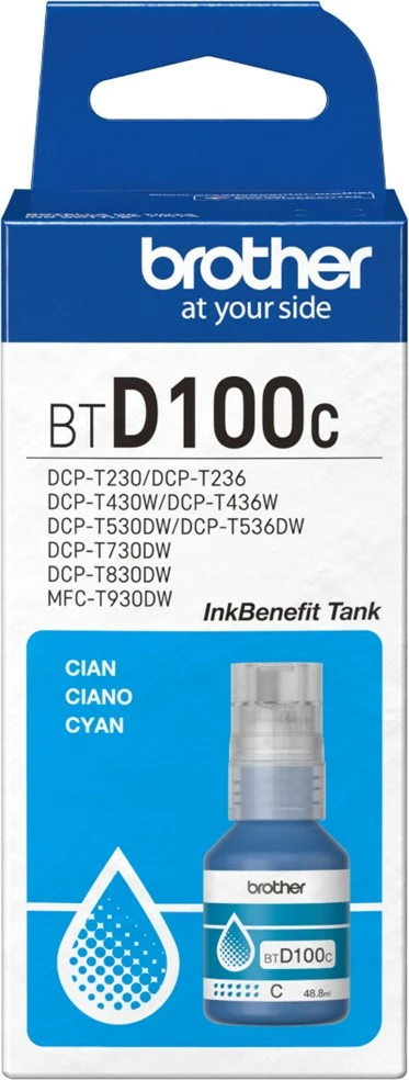 Bojë printeri Brother BTD100C, origjinale, cian