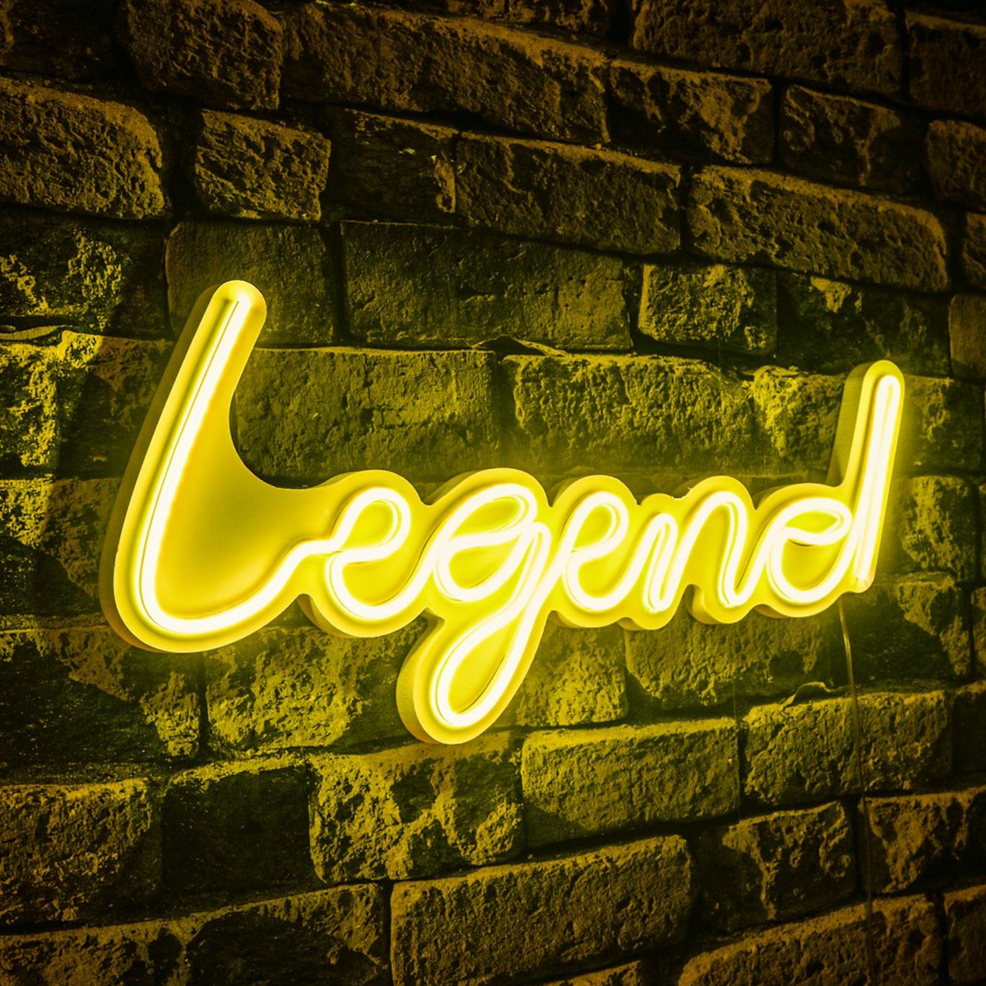 Dekorim plastik me drita LED, Legend, ngjyrë e verdhë