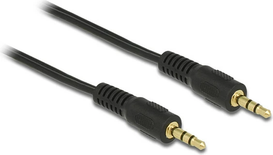 Kabllo audio stereo DeLOCK 84001, 3.5mm male-male, 2.5 m, e zezë