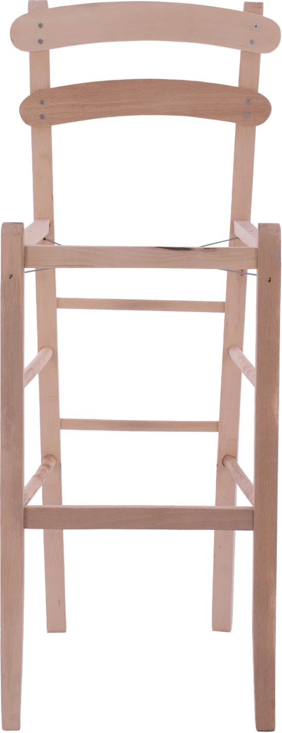 Karrige për bar prej druri e papërfunduar, FH5579.04, pa krahë, e lartë