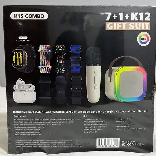 Set karaoke dhe argëtimi K15 Combo Gift Set