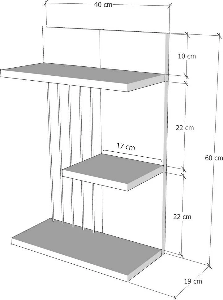 Raft muri Hanah Home, Kinik, ngjyrë antracit