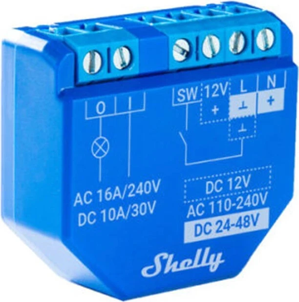 Kontrolluesi Shelly Plus 1 WIFI, i kaltër