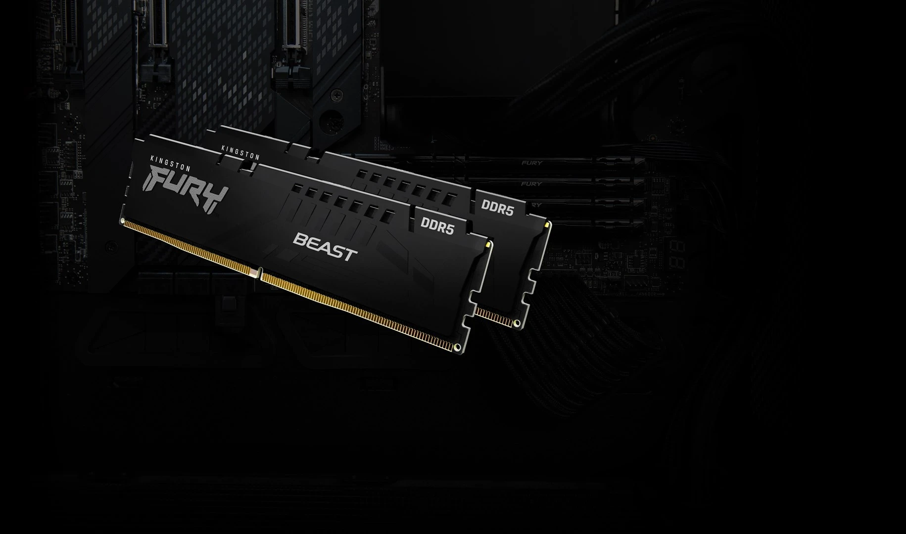 RAM Memorje Kingston FURY Beast 128GB 5600MT/s DDR5 CL40 DIMM (Kit prej 4) e zezë