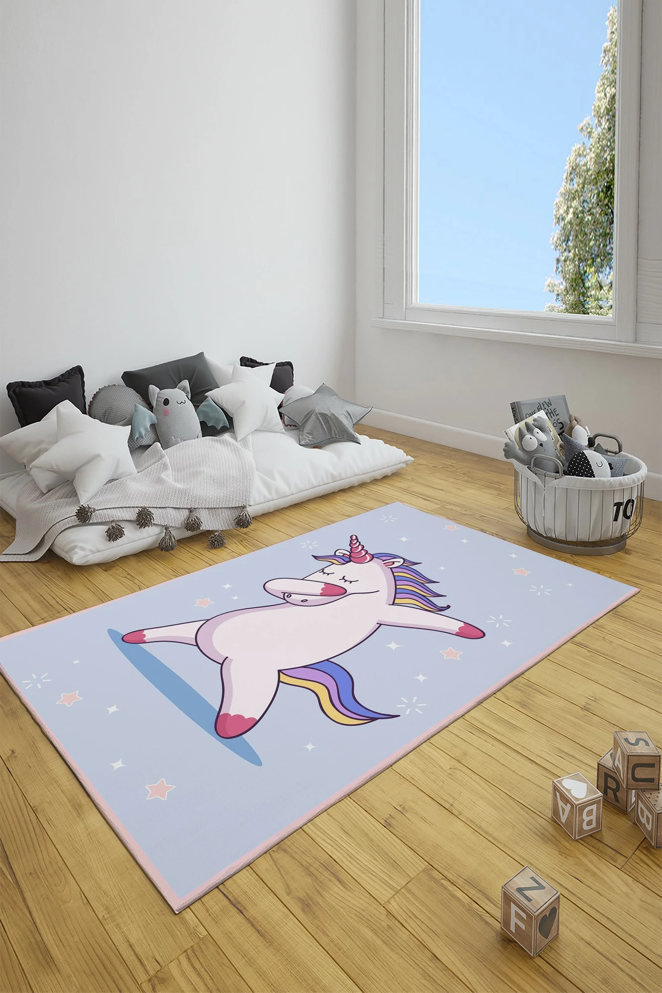 Qilim shumëngjyrësh me njëbrirësh, 180x280 cm, Conceptum Hypnose CT-3102
