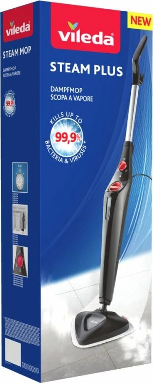 Mop me avull Vileda Steam Plus 1550W 0.40L kabllo 6m, i zi