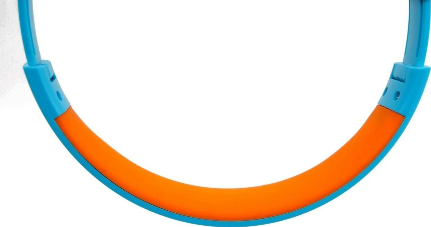 Kufje PowerLocus PLED Kids, Bluetooth, LED, on-ear, kaltër/portokalli