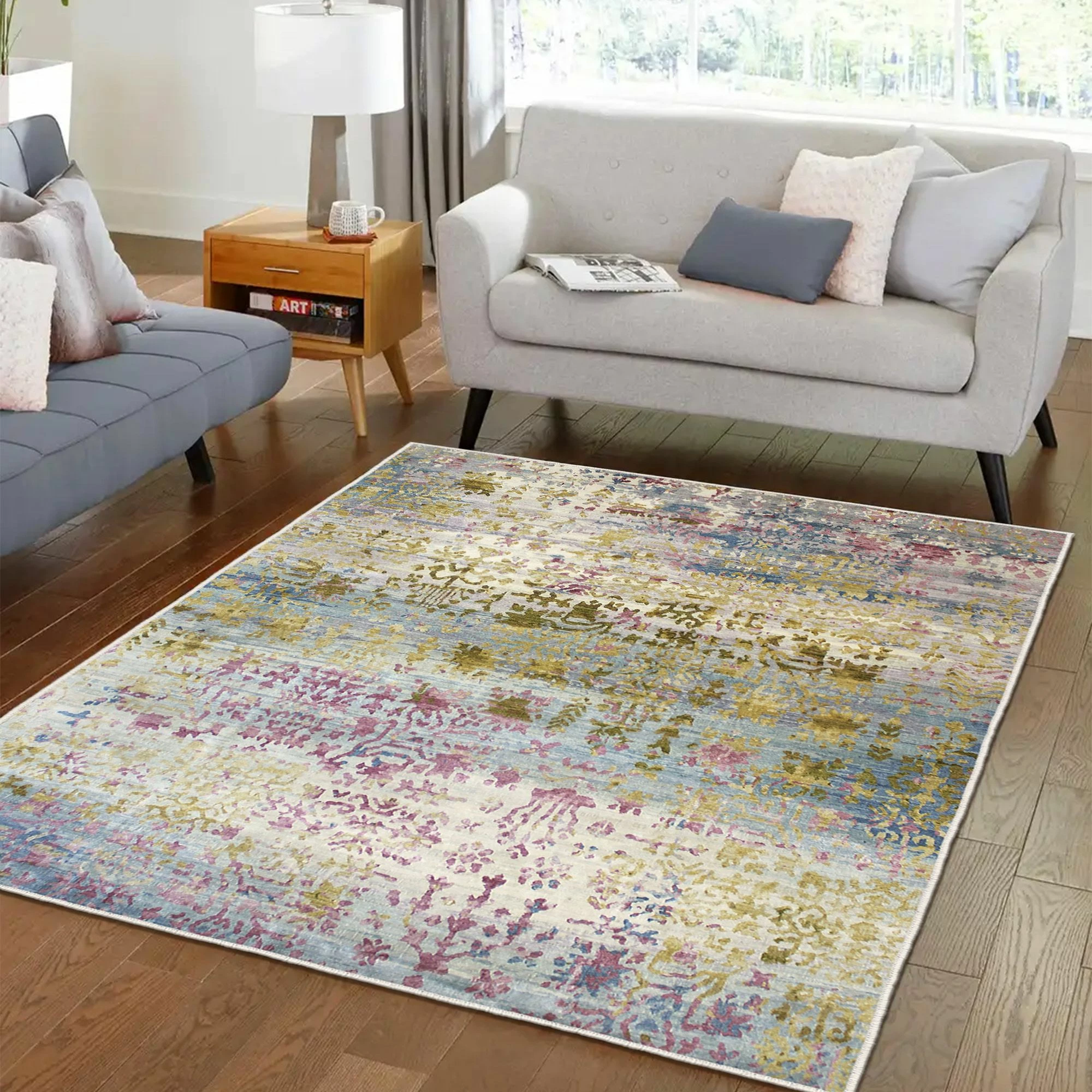 Qilim velvet, shumëngjyrësh, 80x120cm, Conceptum Hypnose, Els1895