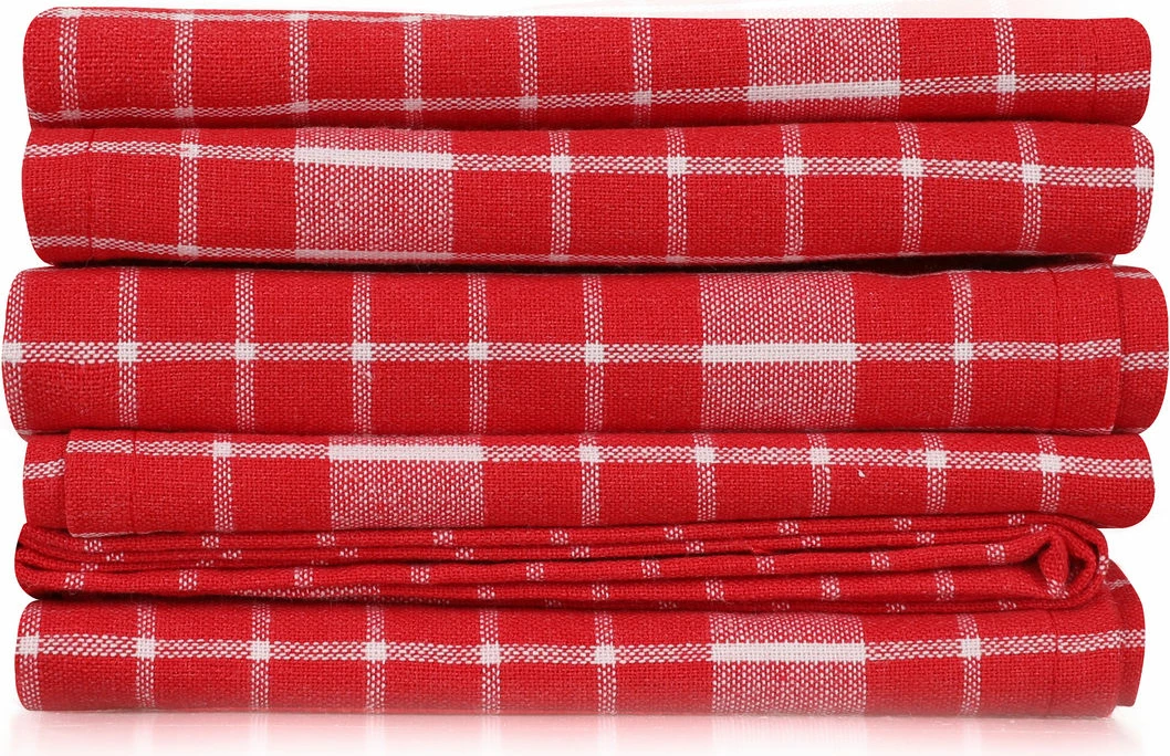 Set peshqirësh për larje (10 copë), Hermia, Küp, e kuqe