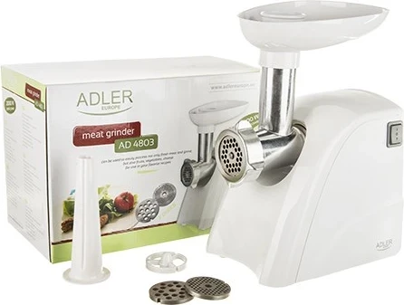 Makinë mishi Adler AD 4803, Inox, e bardhë