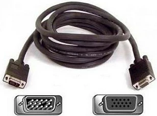 Kabllo VGA Synergy21 S215247, D-Sub 15, 5 m, e zezë