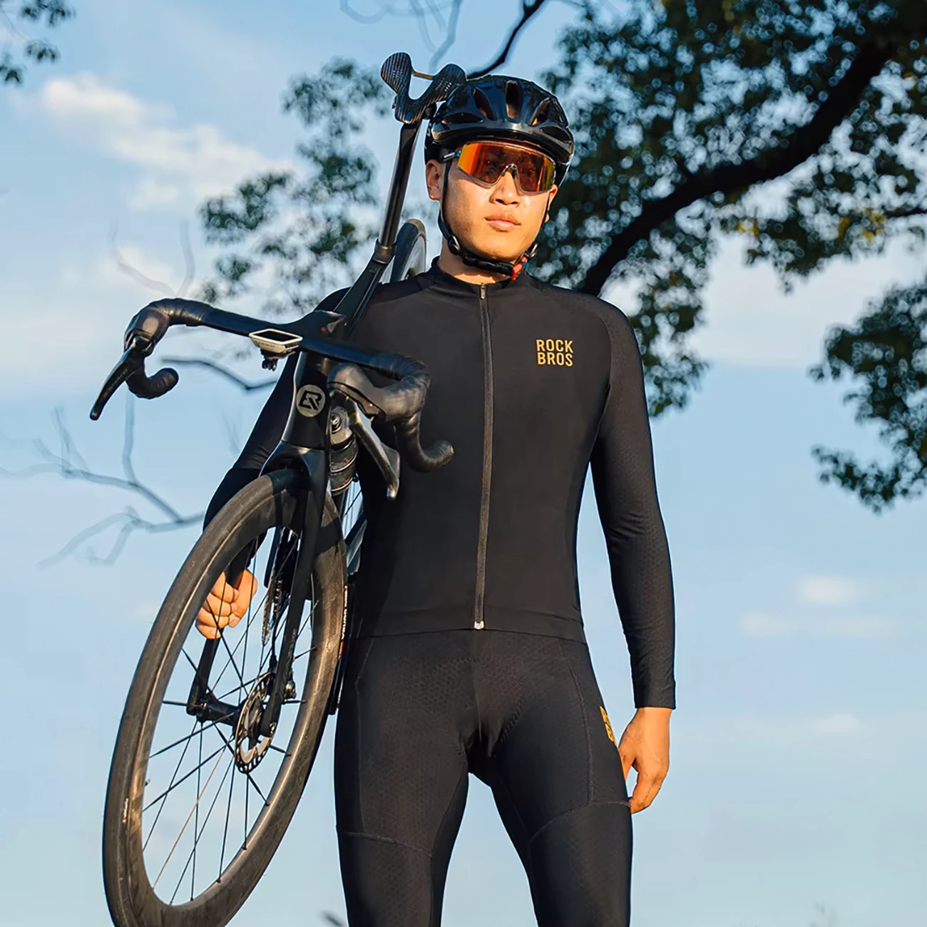 Xhaketë çiklizmi Rockbros YDWT020 Diamond, XXL, e zezë