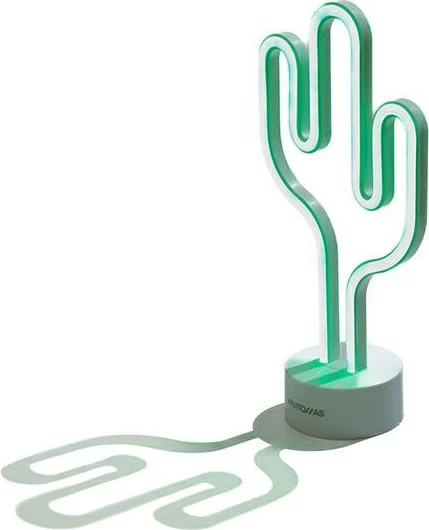 Llambë LED dekorative Muitomas Neon Cactus, Type-C, gjelbër