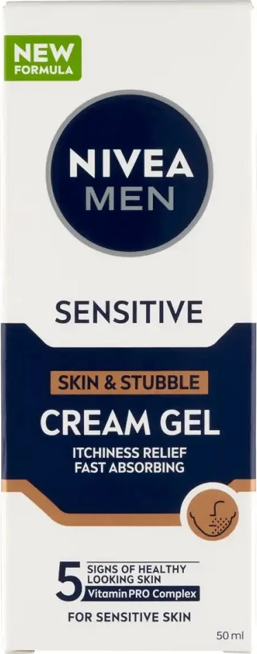 Gel-krem për fytyrë dhe mjekër Nivea Men Sensitive për meshkuj 50ml