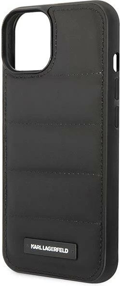 Mbështjellës Karl Lagerfeld KLHCP14SPSQAK për iPhone 14, 6.1", hardcase, i zi