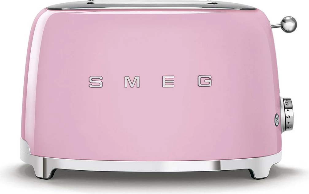 Toaster Smeg TSF01PKEU, 2 feta, 950W, rozë