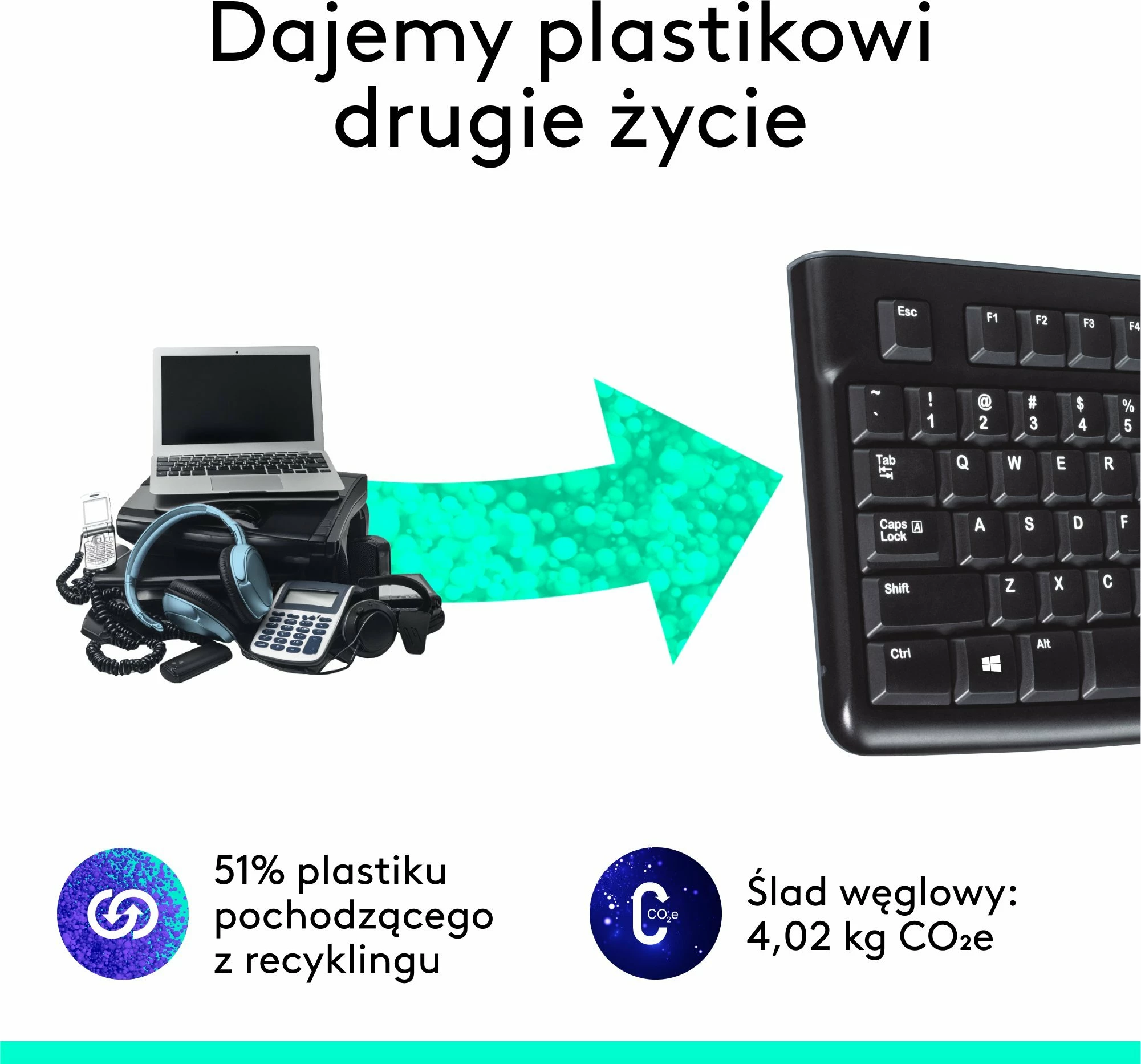 Tastierë Logitech K120 920-002509, USB me kabllo, US INTL, e zezë