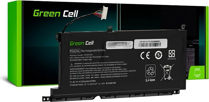 Bateri laptopi Green Cell për HP Pavilion 15-EC, 4150mAh, e zezë