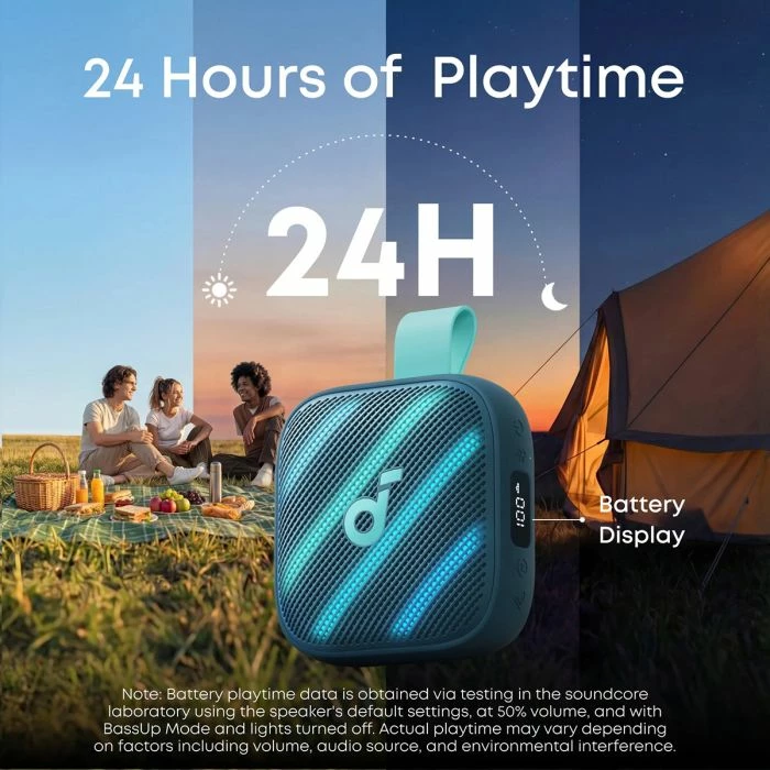 Altoparlant Bluetooth portativ Anker Soundcore Boom Go 3i D5103030 15W IP68, blu