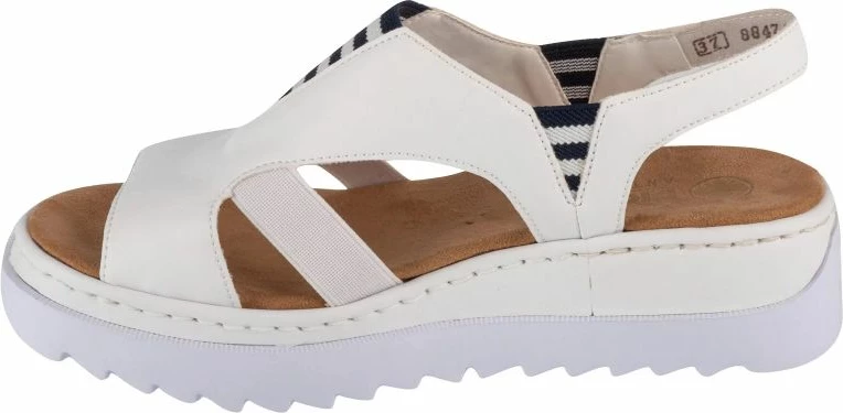 Sandalet për femra Rieker, të bardha