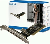 Kartë PCI LogiLink USB 2.0, 4+1 porta