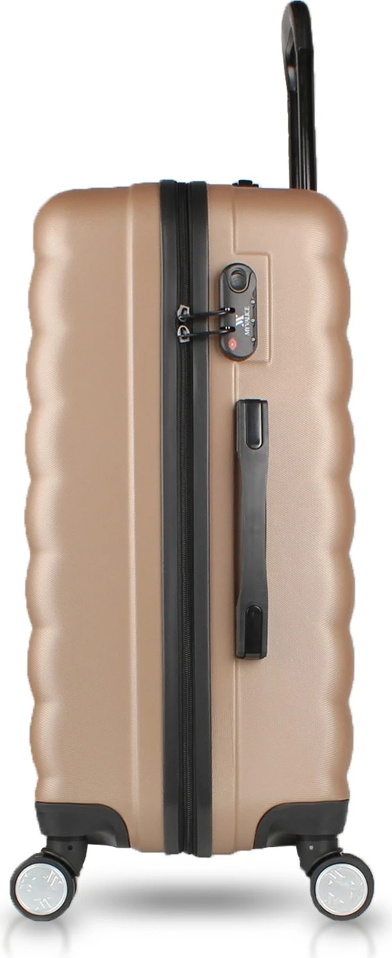 Set valixhesh (2 copë), Zoozie Bags, 6629, ngjyrë ari