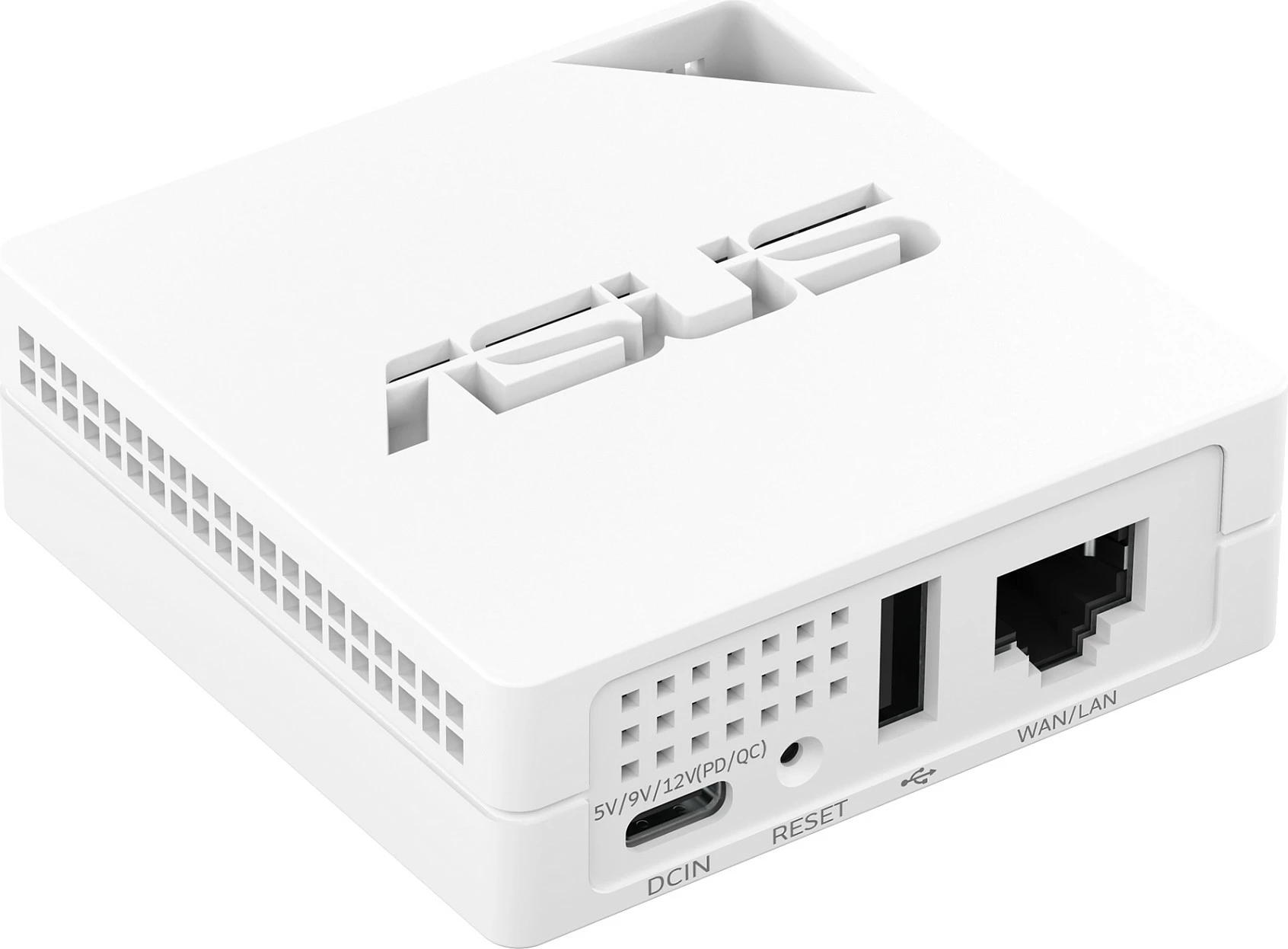Router portativ ASUS RT-AX50 Go, Wi‑Fi 6, Dual-Band, 1x LAN/WAN, USB, i bardhë