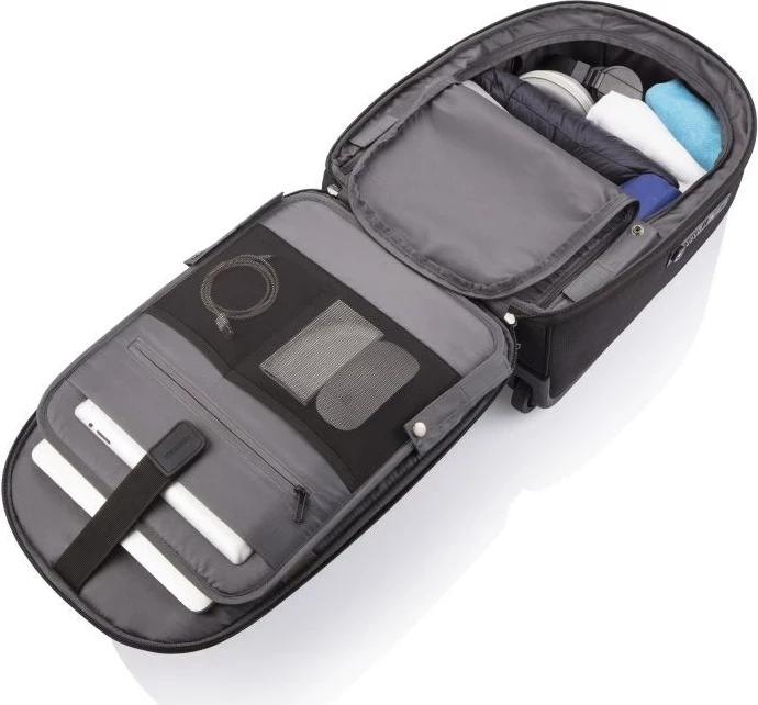 Çantë shpine me rrota XD Design Bobby Trolley, 24L, e zezë