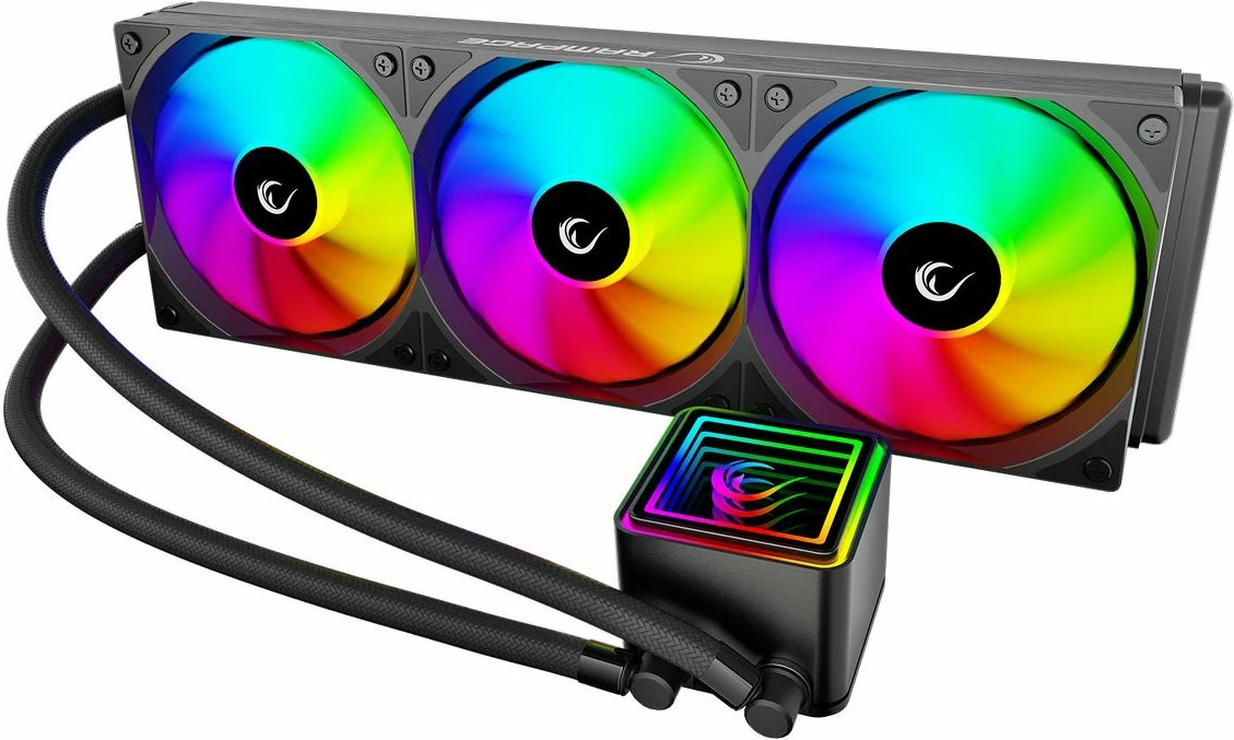 Ftohës uji AIO Rampage INFINITE V360 360mm, 3x120mm ARGB, i zi