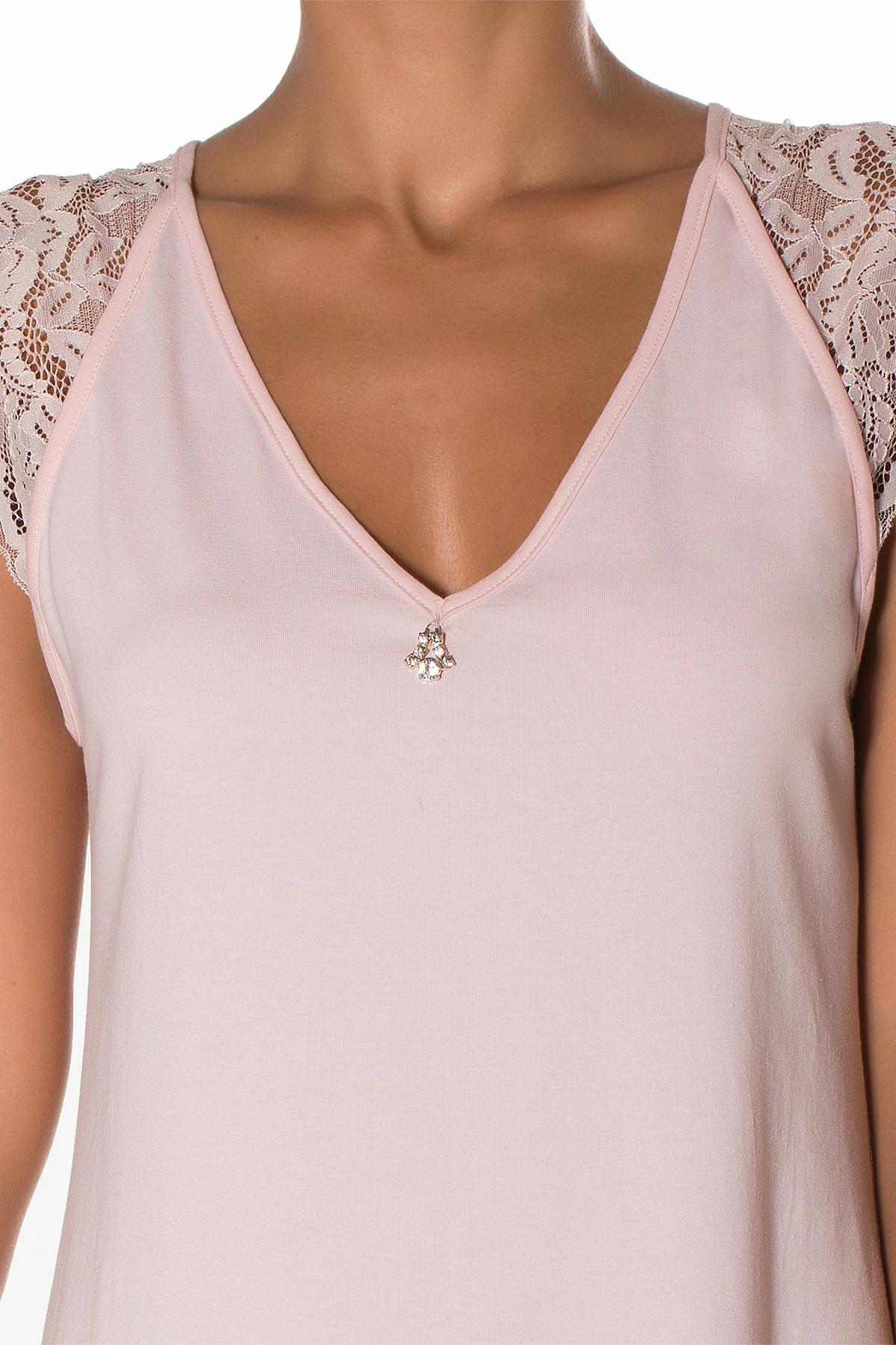 Këmishë nate Jumeon, ngjyrë pluhur, 2 copë, 002-000515