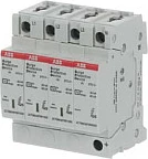 Mbrojtës nga mbingarkesa ABB OVRT23N40-275PQS, SPD Tip 2, 230/400V, 4P, 275V