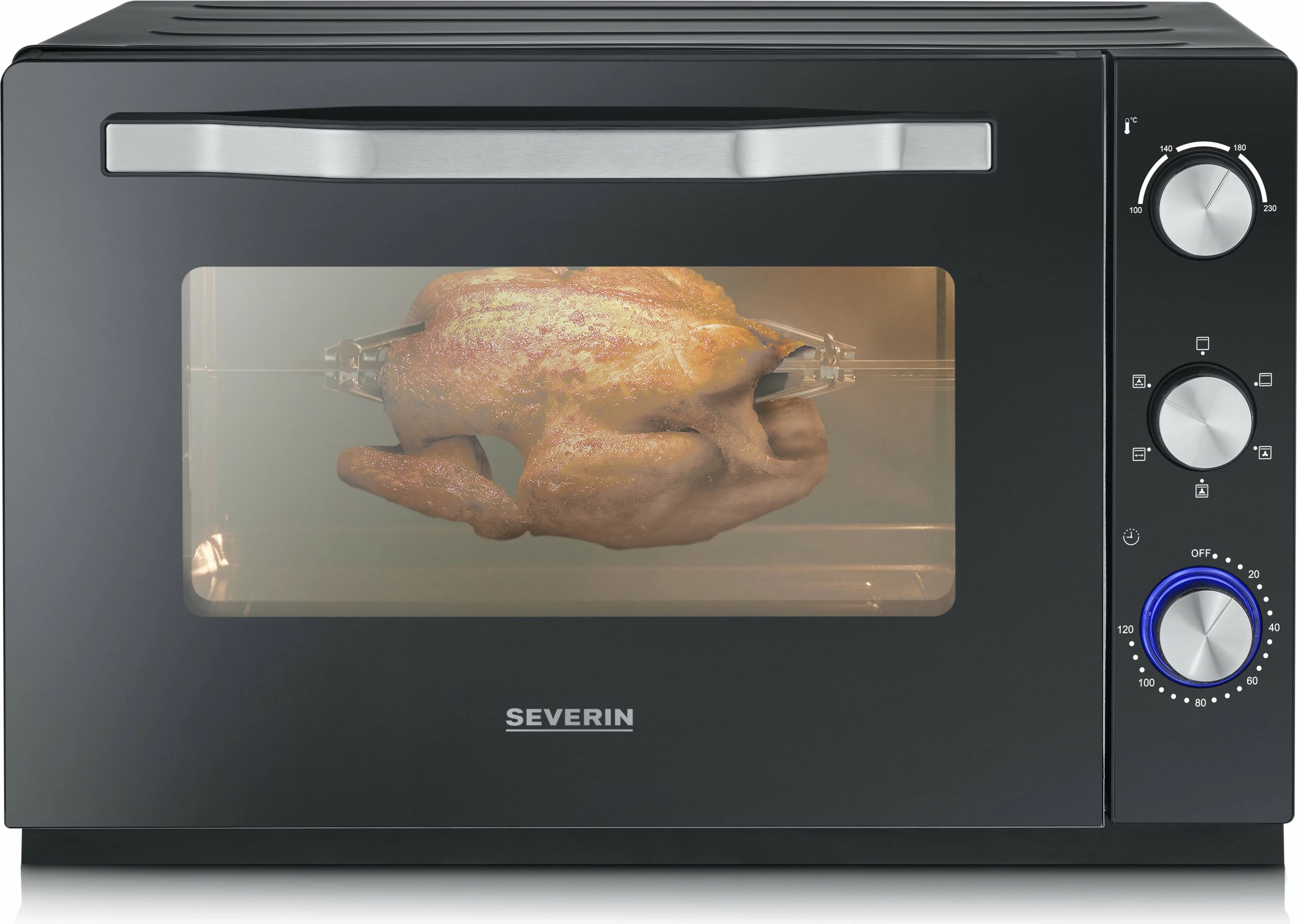 Furrë Severin TO 2073 XXL, 60 L, e zezë, freestanding