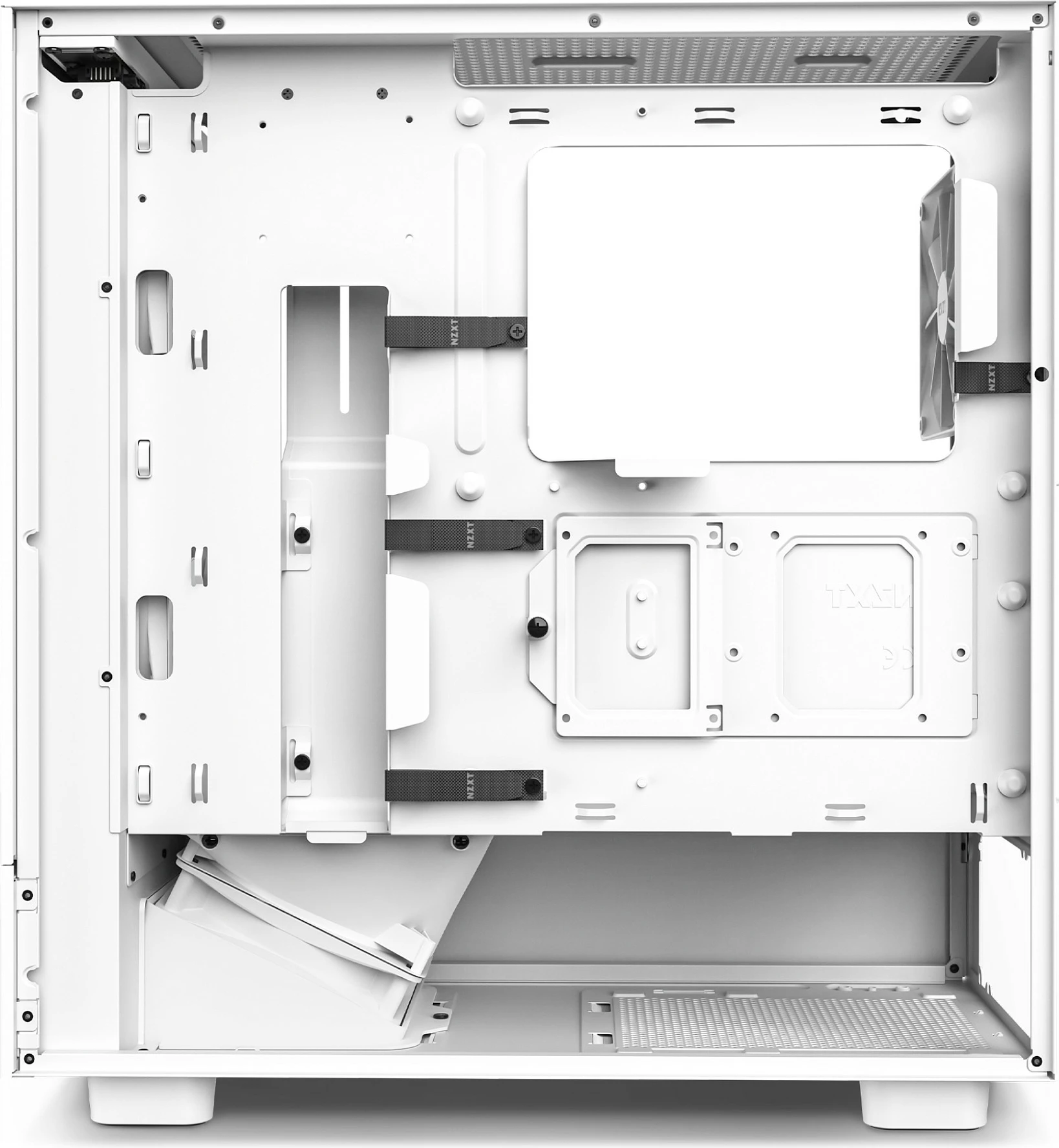 Kasë NZXT H5 Flow, Midi Tower, ATX/EATX/micro ATX/Mini-ITX, Tempered Glass, e bardhë