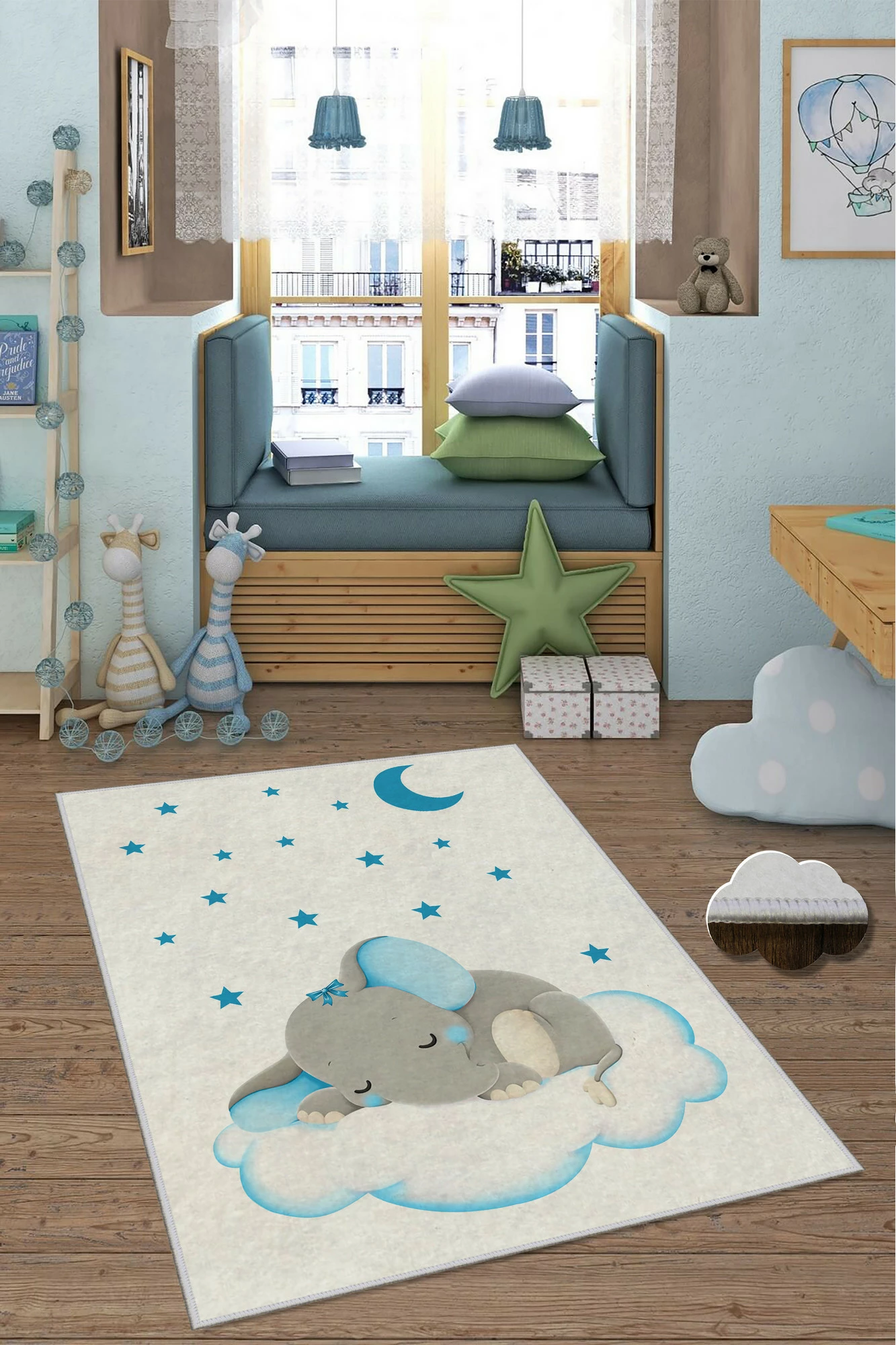 Qilim për fëmijë, shumëngjyrësh, Conceptum Hypnose, WOOKECE045, 120x180cm