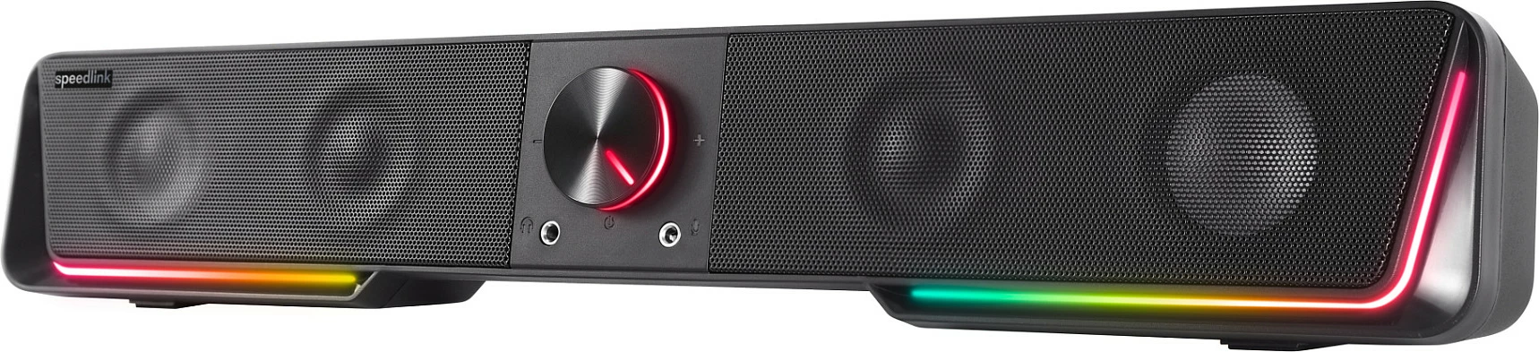 Soundbar Speedlink GRAVITY RGB, 6W, 4 Ω, 18000 Hz, e zezë