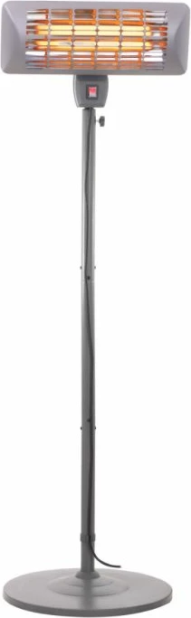 Ngrohës halogjen në këmbë CAMRY CR7737 2000W, IP24, lartësi e rregullueshme 157–202 cm, gri