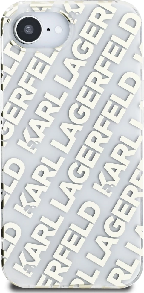 Mbështjellës Karl Lagerfeld IML Repeat Logo për iPhone 16e, Gold